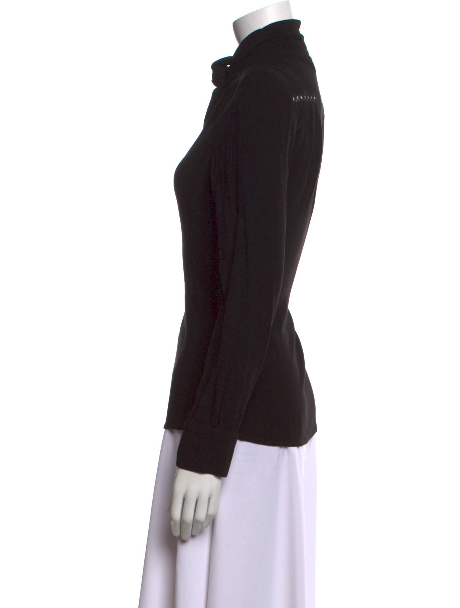 BA&SH Mock Neck Long Sleeve Top